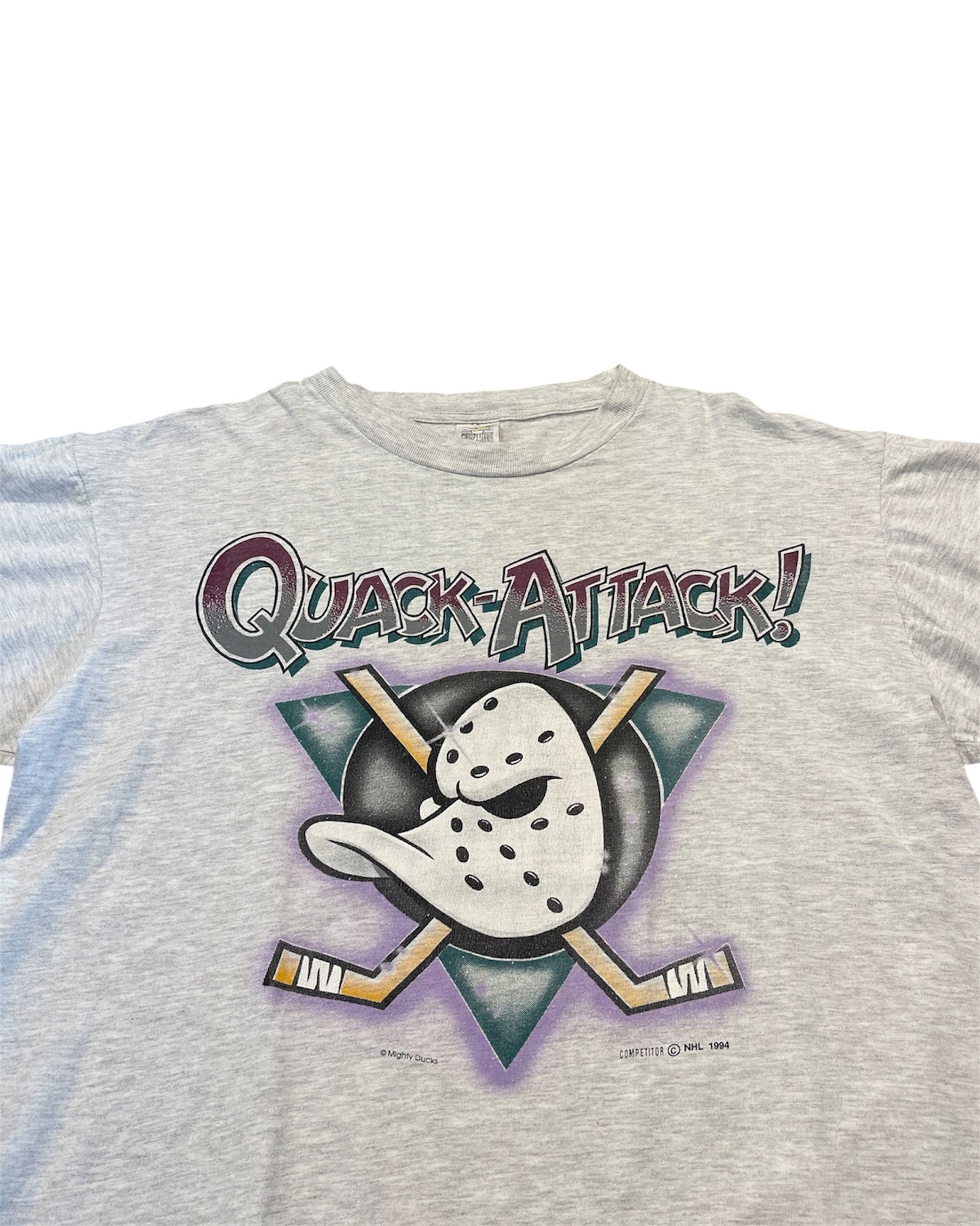 Vintage 1994 Mighty Ducks Quack Attack Shirt Size Large