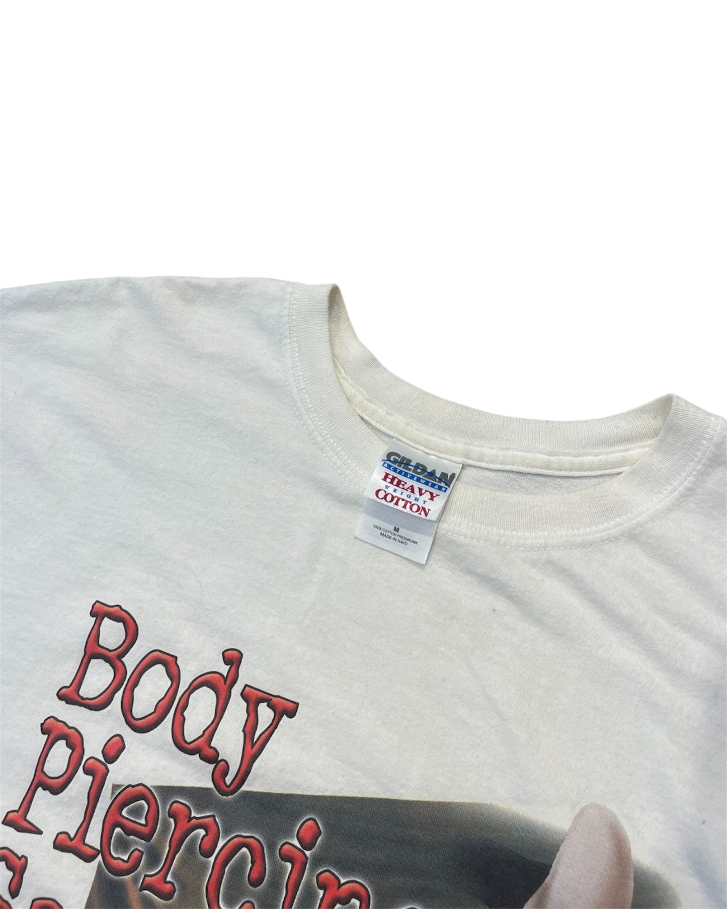 Vintage Body Piercing Saved My Life Jesus Shirt Size Medium