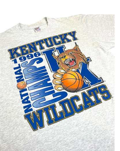 Vintage 1996 University Of Kentucky Wildcats Basketball National Championship Shirt Size XL