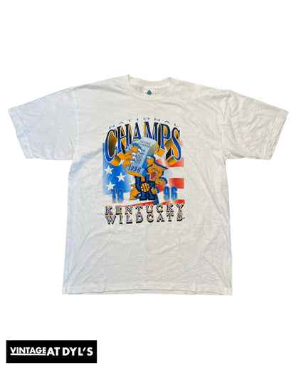 Vintage 1996 Kentucky Wildcats National Championship Shirt Size XL