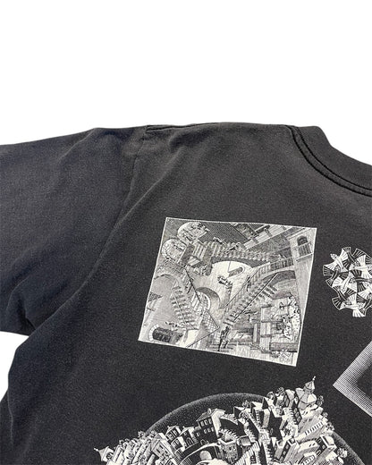 Vintage M.C Escher Art AOP Shirt Size Large