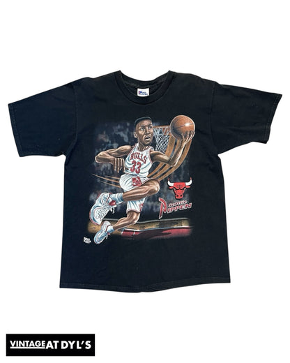 Vintage Scottie Pippen Caricature Shirt Size Large