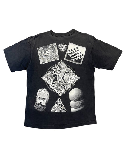 Vintage M.C Escher Art AOP Shirt Size Large
