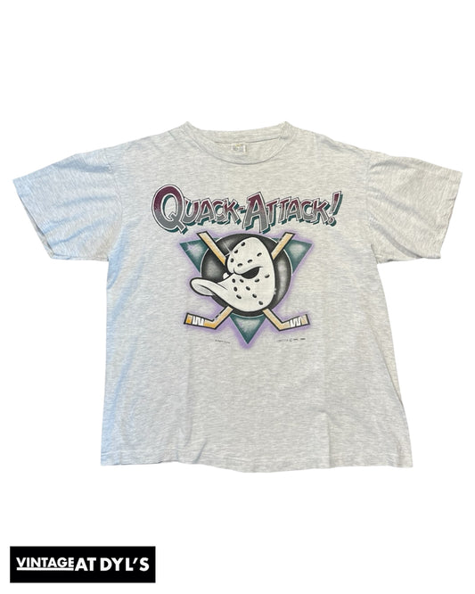 Vintage 1994 Mighty Ducks Quack Attack Shirt Size Large