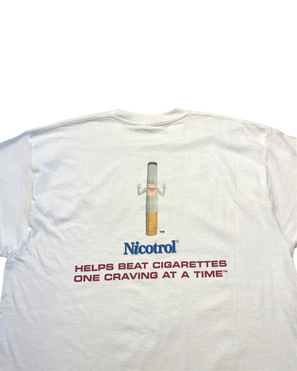 Vintage Nicotrol Anti-Smoking Cigarette Promo Shirt Size Large