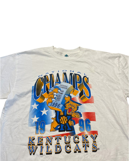 Vintage 1996 Kentucky Wildcats National Championship Shirt Size XL
