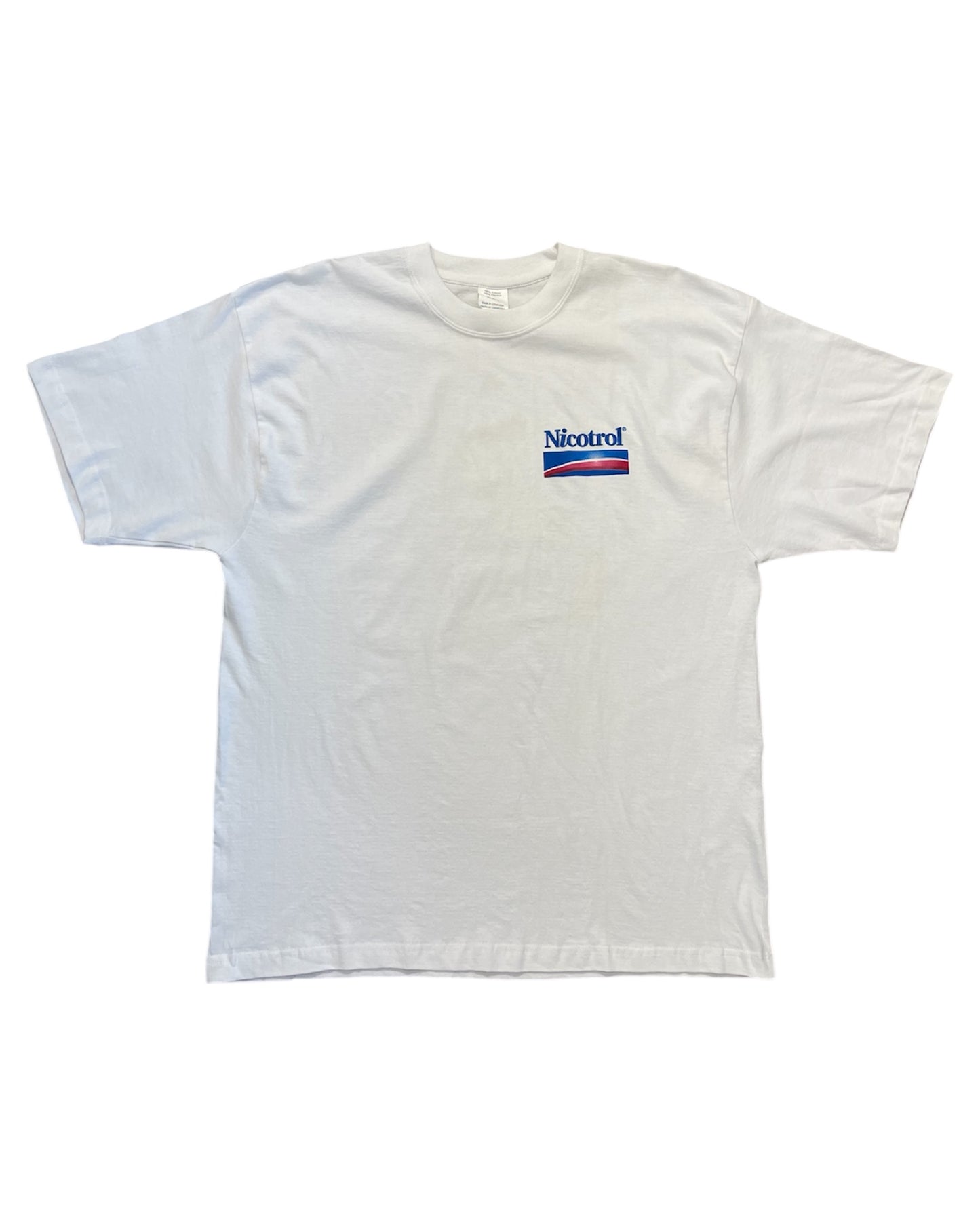 Vintage Nicotrol Anti-Smoking Cigarette Promo Shirt Size Large